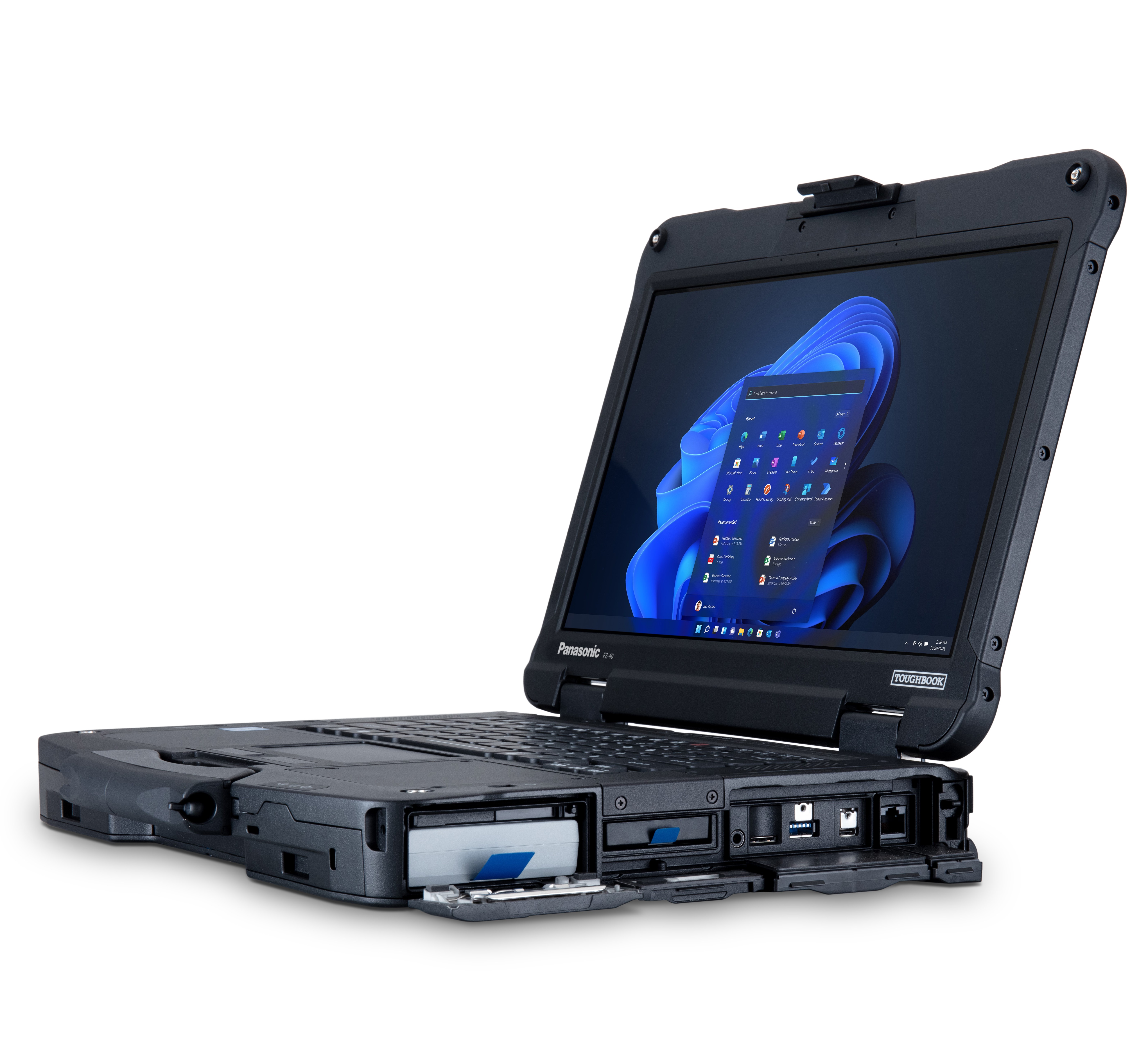 TOUGHBOOK 40 - Modular fully rugged notebook with a 14" active-matrix colour touch LCD, Robust magnesium housing IP66