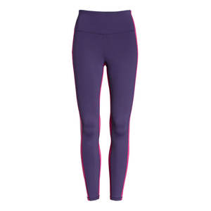Leggings tricotés taille haute sans couture personnalisables pour femmes pour les activités sportives de gymnastique teint en plaine - Product Image 1