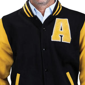 Venta al por mayor hombre moda Casual Varsity chaqueta personalizada Letterman 100% cuero/lana hecho Varsity chaqueta para hombre - Product Image 5