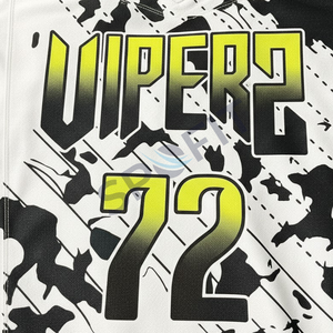 Maillot de football américain à manches courtes à séchage rapide personnalisé OEM impression par sublimation logo personnalisé tissu respirant évacuant l'humidité - Product Image 6