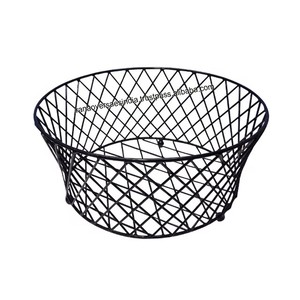 Eco Friendly Hot Sale Large Round Metal <b>Wire</b> Storage <b>Basket</b> for Fruit Vegetables Bread Candy Household Items - Product Image 4