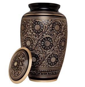 Urnes de crémation de qualité supérieure en laiton massif de haute qualité pour souvenirs de cendres conceptions personnalisées bocaux en métal décoratifs commémoratifs funéraires - Product Image 4