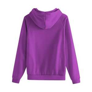 Chándal personalizado de algodón 100% sólido con capucha de Invierno para mujer, sudadera, conjunto de pantalones para correr, 2 piezas, 340g - Product Image 3