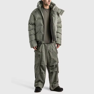 Veste matelassée à capuche chaude d'hiver, prix d'usine en gros OEM, imperméable et coupe-vent, style streetwear tendance - Product Image 5