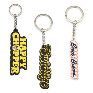 พวงกุญแจยางนิ่มพวงกุญแจ2D ทำจากพีวีซี3D พวงกุญแจแบบปรับแต่งได้ของขวัญทางธุรกิจ - Product Image 3