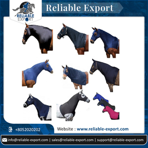 Capot confortable en Spandex cheval, 4 pièces, avec fermeture poitrine en velours, capuche cheval, vente en gros - Product Image 5