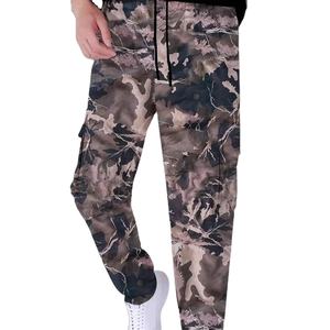 Pantalon pour homme imprimé en 3D et personnalisé Pantalon d'entraînement décontracté 100% coton Premium New Lightweight Men Cargo Jogger - Product Image 1
