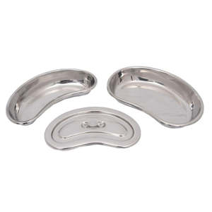 Bandeja curva en forma de riñón de disección de alta calidad, uso quirúrgico médico, acabado de espejo no tóxico y saludable, acero inoxidable - Product Image 6