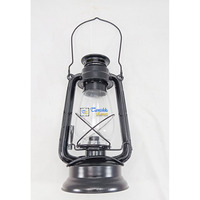 Lanterne marine vintage en fer noir de 32 cm, style bateau, lampe à huile suspendue faite à la main, objet de décoration intérieure, collection nautique antique