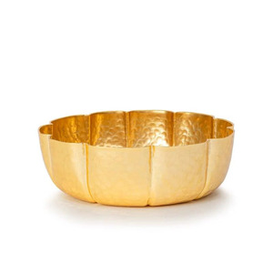 Thick Brass <b>Gold</b> Urli Bowl Exquisite Brass for Contemporary and Traditional Meditation and Relaxation - Product Image 2