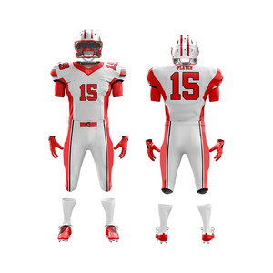 Personnalisable Taille XL Football Américain Uniforme Respirant Spandex Jersey Imprimé Conception Sublimation Technique Top Shirts Adultes - Product Image 4