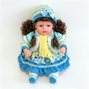 Corps en tissu peluche doux personnalisé, visage mignon réaliste, jouet de jeu d'imitation pour filles, cadeau d'anniversaire pour enfants, vêtements tendance - Product Image 6