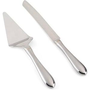 Superbe Couteau à Gâteau Artisanal Haut de Gamme en Acier Inoxydable Durable et Écologique pour Événements de Mariage Sophistiqués - Product Image 4