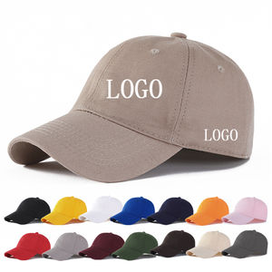 Vêtements de sport 100% coton matériel casquette de Baseball unisexe léger Hip Hop Streetwear chapeaux casquettes personnalisé fait Logo broderie - Product Image 1