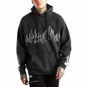 Personnalisé décontracté lavage à l'acide personnalisé hommes lavage à l'acide sweats à capuche vente chaude léger lavage à l'acide à capuche - Product Image 1