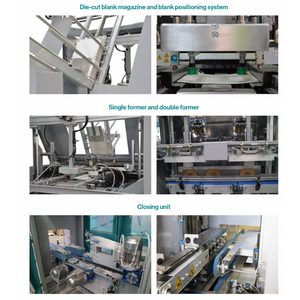 SKY Automatic Tray Former & Top Closer <b>Packing</b> Machine Italy Made <b>Flat</b> Die-Cut Carton Auto Base Folding Gluing - Product Image 6