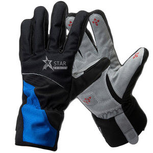 Gants de ski pour hommes OEM antidérapants avec doigts complets étanches pour la randonnée, le cyclisme et la moto, doublés en polaire, gardant la chaleur avec écran tactile - Product Image 2