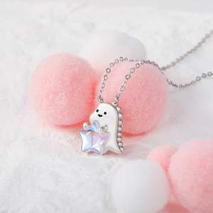 Collier pendentif Jeulia Hug Star mignon dinosaure pierre de lune - Product Image 6