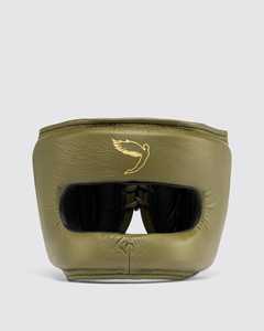 Fabricación personalizada de alta calidad Venta caliente de cuero genuino Competencia profesional Boxeo Head Guard Full Face Head Guard - Product Image 6