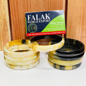 โมราโบราณดีไซน์เนอร์กำไลเขาควายและวัวกุญแจมือหรูหราสำหรับเครื่องประดับแฟชั่นผู้หญิงจาก falak World Export - Product Image 3