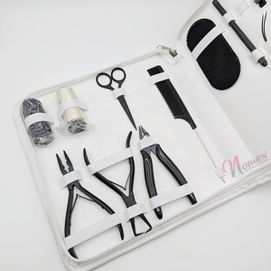 ชุดเครื่องมือคีมต่อผมสแตนเลสอย่างดีเคลือบผงสีดำด้าน คุณภาพระดับมืออาชีพสำหรับใช้งานเชิงพาณิชย์ - Product Image 3