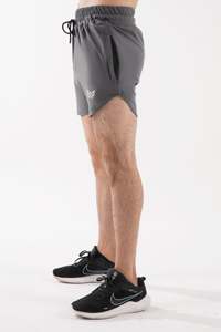 Top vente hommes décontracté trois quarts pantalons de sport respirant Gym séchage rapide Shorts mince taille élastique Squat entraînement - Product Image 5