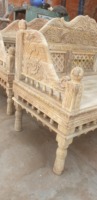 Chaise de décoration de meubles de maison de banc de jardin en bois durable de style traditionnel pour l'usage extérieur de parc disponible au prix promotionnel