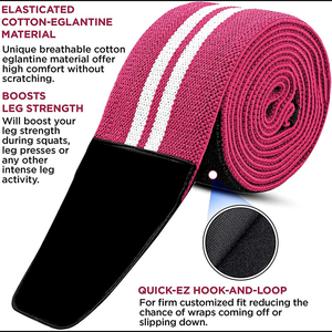 ผ้ายืดพันเข่าสำหรับออกกำลังกายผ้าพันหัวเข่าขนาดพลัสไซส์ผลิตจากปากีสถาน - Product Image 2