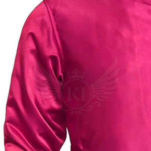 Chaqueta de satén Letterman de etiqueta privada Cantidad a granel Chaqueta hecha de algodón Chaqueta de satén Letterman más popular - Product Image 4