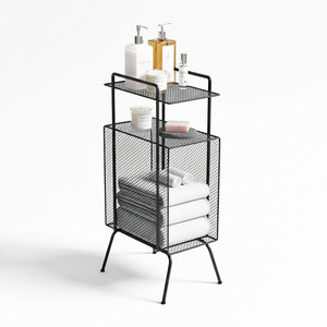 Estante Esquinero de Madera Moderno para el Hogar, Hotel y Dormitorio - Diseño con Marco Metálico - Product Image 1