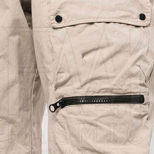 Pantalon cargo décontracté pour homme en tricot léger avec logo et marquage personnalisables 100% coton - Product Image 6