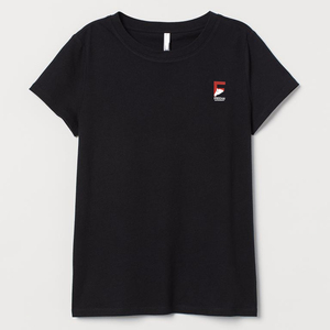 Camiseta de algodón de talla grande para mujer, gasa con cuello redondo impresa personalizada con Spandex, Jersey textil suave para ropa informal al por mayor - Product Image 4