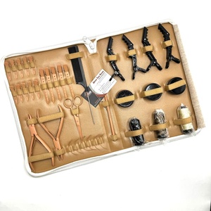 Kit d'outils pour extensions de cheveux, dernière arrivée 2026, avec accessoires personnalisés en couleur beige ou tan, avec étiquetage personnalisé du logo - Product Image 5