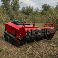 Broyeur à chenilles diesel télécommandé CE, directement de l'usine, pour la remise en état des terrains en pente en montagne