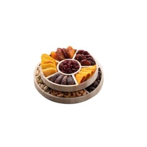 Plateau de fruits secs en bois Plateau de fruits secs en bois de mangue avec couvercle en bois pour usage domestique dans la cuisine - Product Image 4