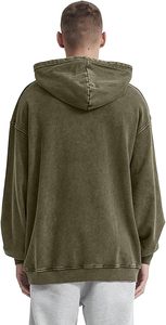 Pull à capuche surdimensionné vintage personnalisé pour hommes, sweat à capuche pour hommes, 100% coton, grande taille, logo personnalisé, grande taille - Product Image 5
