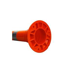 Delineator 40x8 cm TPU โป๊ะยืดหยุ่นพร้อมซ็อกเก็ตสำหรับ flashers signator จราจรกำแพงกั้น - Product Image 1