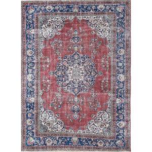 Alfombras de Lana Anudadas a Mano de Gran Tamaño, Diseño de Medallón Rojo y Naranja, para Sala de Estar o Pasillo - Pae-2218 - Product Image 1