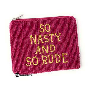 Sac à main ouvert en coton brodé ethnique indien fait à la main, motif paysage multicolore perlé, doublure en polyester, éléphant - Product Image 4