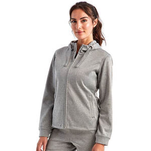 Sweat-shirt à capuche décontracté pour femmes en gros, sweat-shirt à capuche zippé, manches longues, haut à capuche - Product Image 4