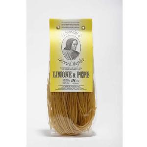 Linguine Limone Lorenzo Il Magnifico, Pasta Seca Hecha a Mano, Trigo Duro, 0.25 kg, Antico Pastificio Morelloni 1860, Bolsa - Product Image 1