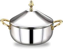 หม้อปรุงอาหารสแตนเลสขนาดใหญ่พร้อมวัสดุเกรดอาหารเหมาะสำหรับเสิร์ฟซุปสตูว์และแกงกะหรี่ที่บัฟเฟอร์และปาร์ตี้ - Product Image 2