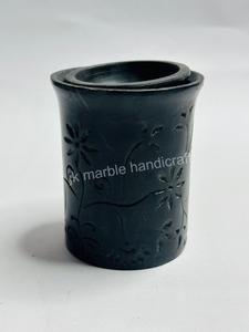 सुंदर काला संगमरमर सोप्स्टोन टी-लाइट धारक सबसे अच्छा मूल्य थोक मूल्य थोक - Product Image 2