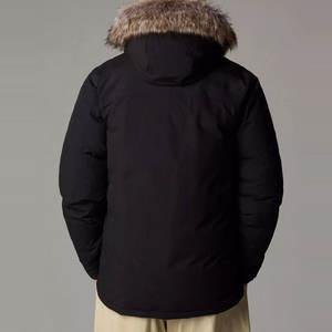 2025 invierno nuevos hombres Color sólido Parkas alta calidad hombres con capucha cálida chaqueta gruesa moda masculina Casual Parka abrigo hombres - Product Image 2