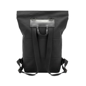 Stylish <b>Vegan</b> Waxed Canvas Polyester Vintage Sports <b>Backpack</b> Unisex Anti-Theft Water-Repellant Waterproof Computer Interlayer - Product Image 5