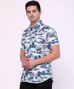 Chemise habillée pour homme à col en V personnalisée en gros, tissu respirant à séchage rapide en élasthanne provenant d'un exportateur indien pour un usage décontracté - Product Image 3