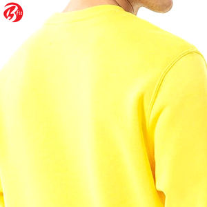 Vêtements de sport Sweat-shirts de couleur jaune en coton polaire Meilleure vente Sweat-shirts à manches longues de style nouveau pour hommes - Product Image 4