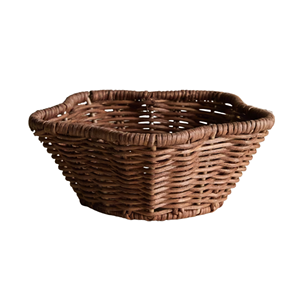 Cesta de Almacenamiento de Ratán Festoneada al por Mayor, Cestas de Mimbre Tejidas Ecológicas para Decoración de Mesa del Hogar de Fabricante Vietnamita - Product Image 1