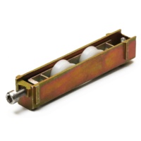 Rodamiento Industrial Ajustable de Aleación de Zinc de 2 Ruedas con Rodamientos de Bolas/Agujas para Rodillos de Puertas y Ventanas de Desplazamiento Suave, 200 kg por Hoja
