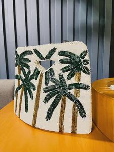 Bolso bordado con cuentas hecho a mano para mujer Bolso bordado con cuentas personalizado con diseño de cuentas de semillas - Product Image 3